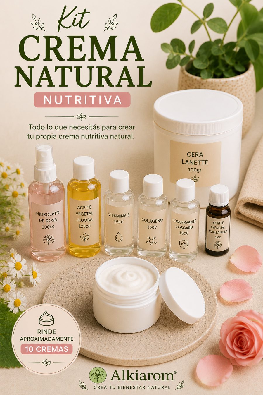Kit Crema Natural Nutritiva